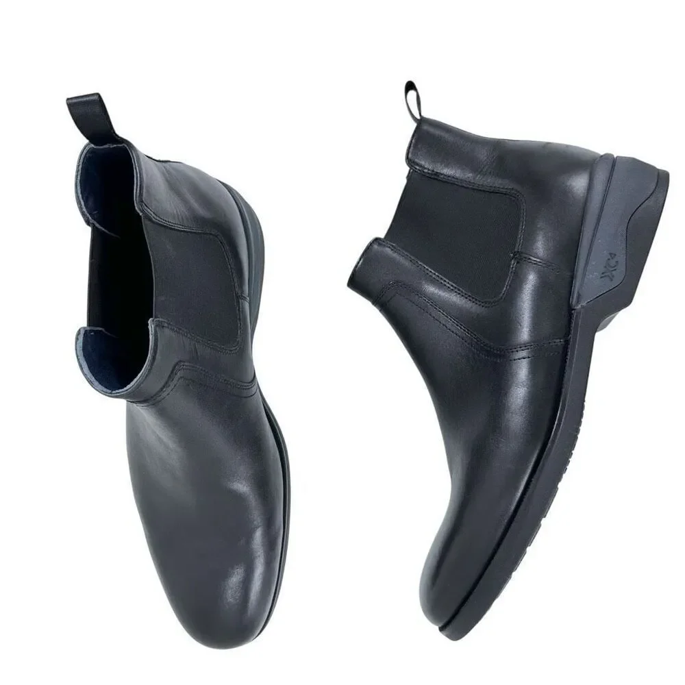 Johnston & Murphy XC4® Elkins Black Leather Chelsea Boot Men’s Size 13